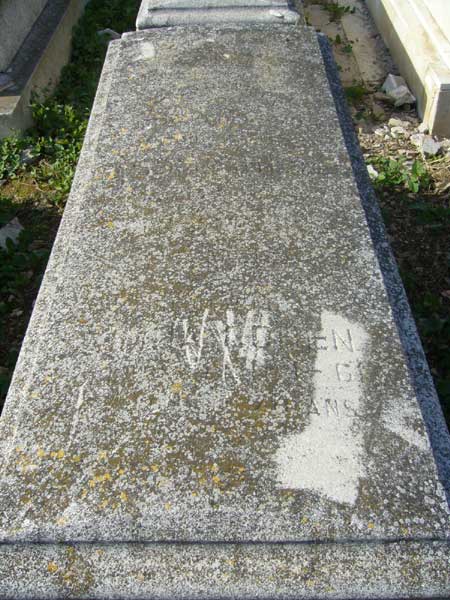 Grafsteen van COHEN Simha