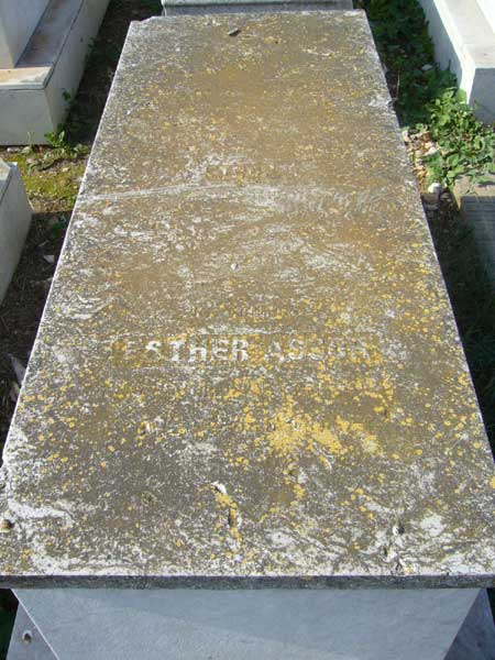Tombstone of ASSOR Esther