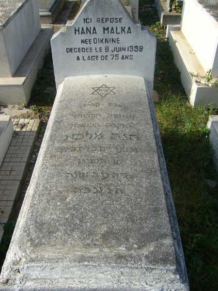מצבת MALKA Hana