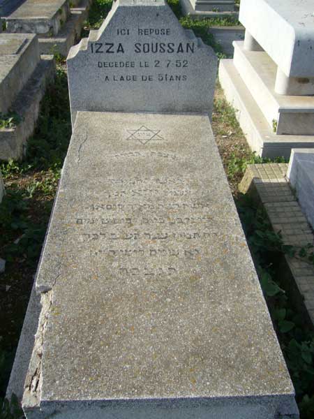 Tombstone of SOUSSAN Izza