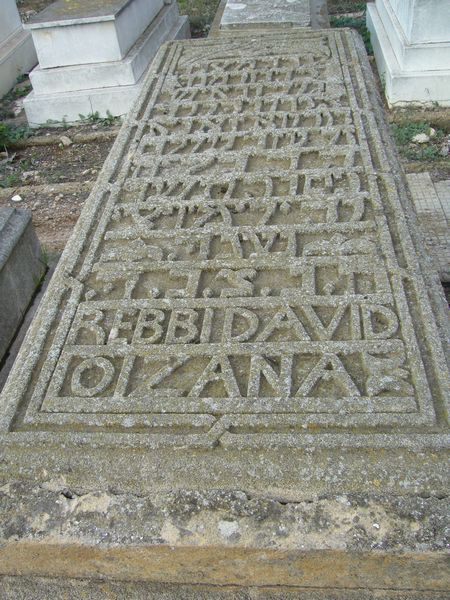 Tombstone of OIZANA David REBBI