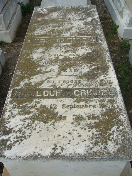 Grafsteen van CRISPEL Maklouf