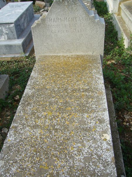 Tombstone of MANSANO Haim