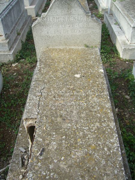 Tombstone of MENAHEM Salomon