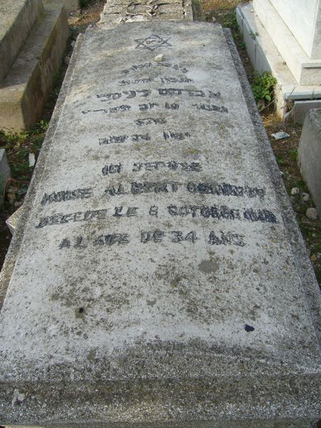 Lápide de BENISTY Moise Albert