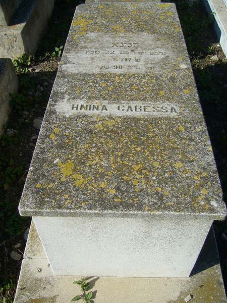 Grabstein von CABESSA Hnina