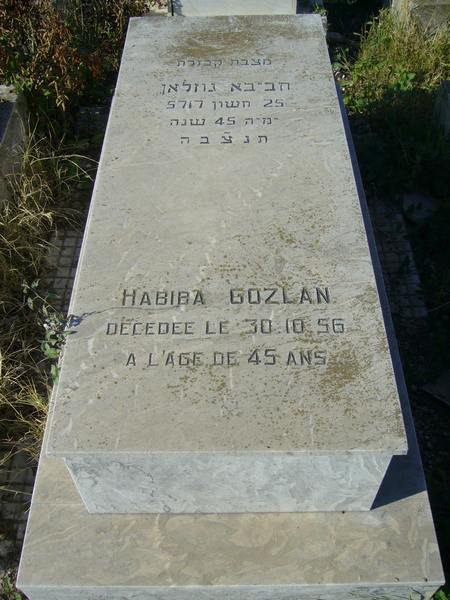 Tombstone of GOZLAN Habiba