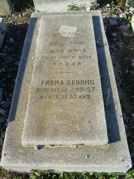 Tombstone of SEBBAG Freha