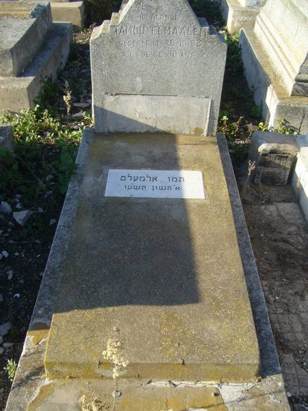 Grafsteen van ELMALEM Tamou