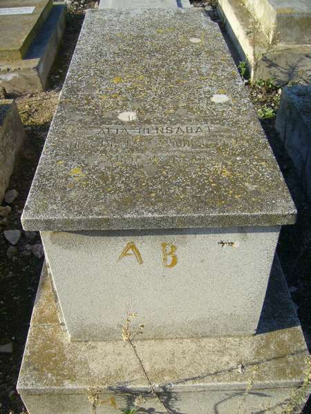 Lápide de BENSABAT Alia