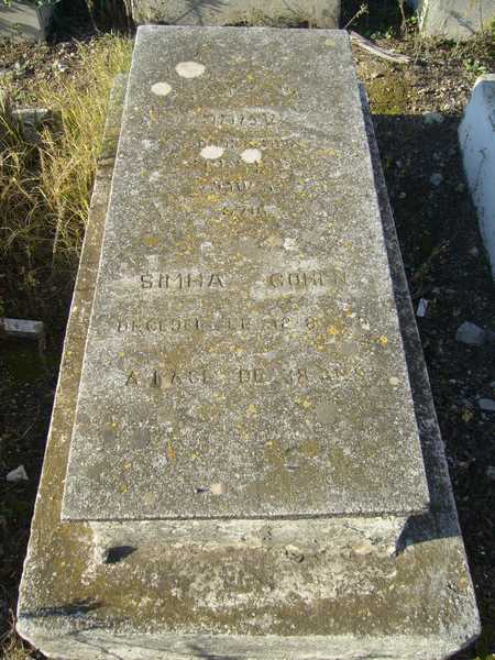 Grafsteen van COHEN Simha