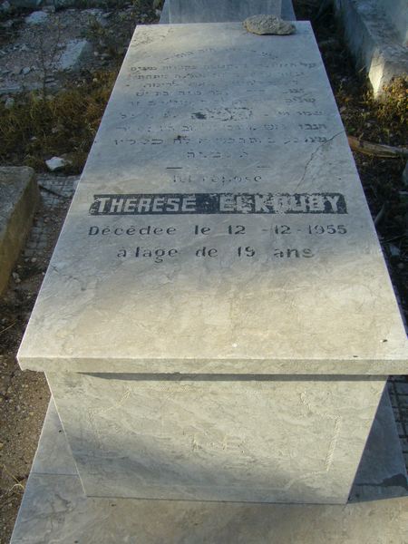 Grafsteen van ELKOUBY Therese