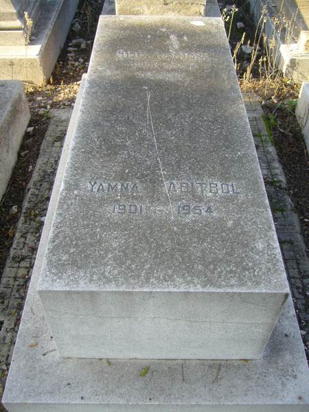 Tombstone of ABITBOL Yamna