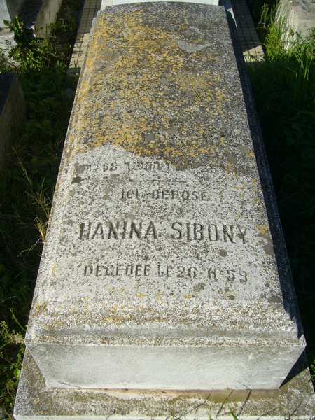 מצבת SIBONY Hanina