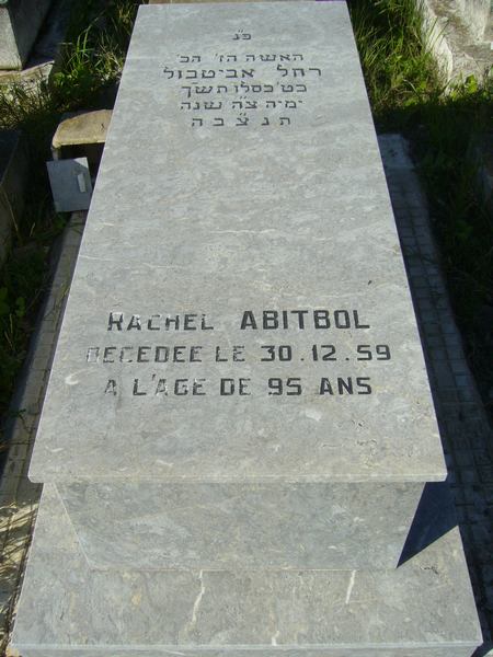 Tombstone of ABITBOL Rachel