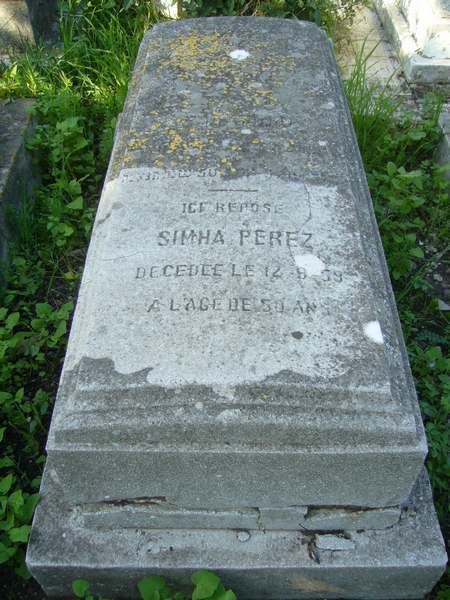 PEREZ Simha 的墓碑
