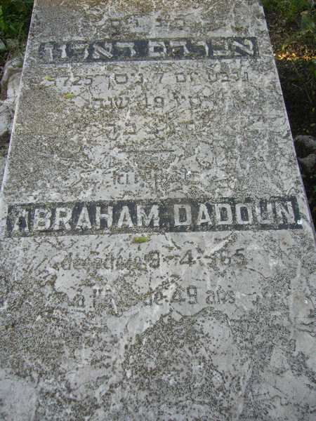 شاهدة قبر DADOUN Abraham