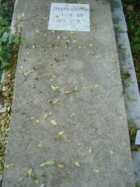 Tombstone of ABITTAN Joseph