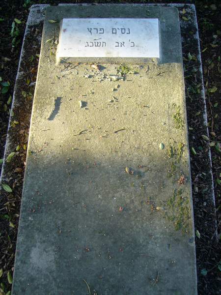 Stèle de PEREZ Nissim