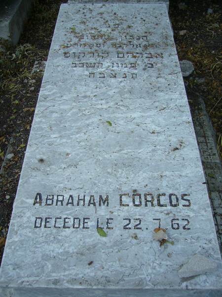 Grabstein von CORCOS Abraham