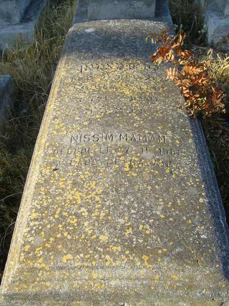 Tombstone of MAMAN Nissim