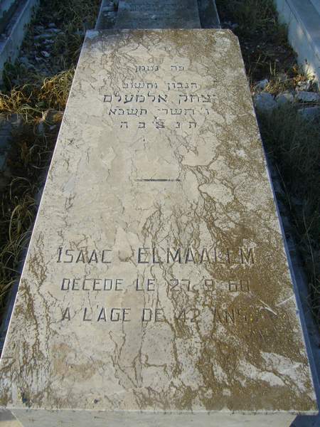 Stèle de ELMALEM Isaac