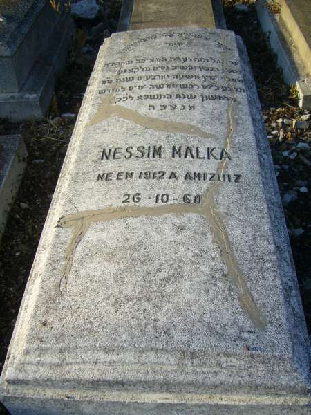 MALKA Nessim 的墓碑