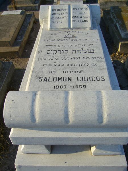 Grafsteen van CORCOS Salomon
