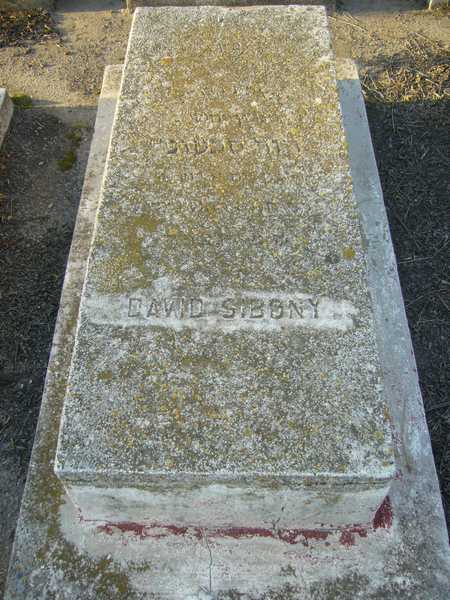 Tombstone of SIBONY David