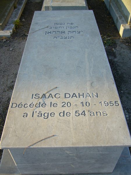 Grabstein von DAHAN Isaac