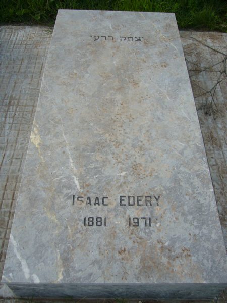 Grafsteen van EDERY Isaac