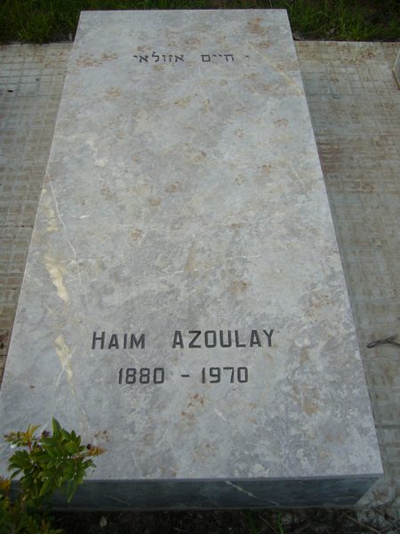 Lápide de AZOULAY Haim