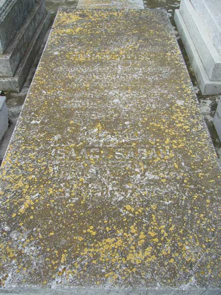 Tombstone of SABAH Isaac