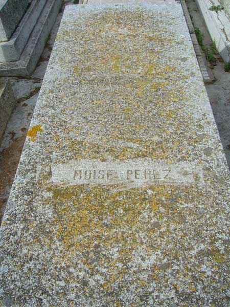 Stèle de PEREZ Moise