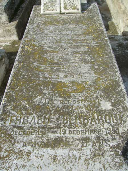 Grabstein von BENBAROUK Efhraem