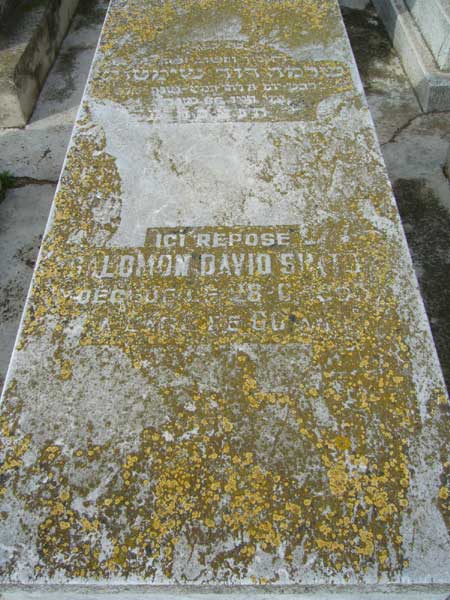 Tombstone of SIMTOB Salomon David