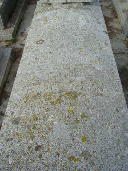 Tombstone of MALKA Isaac