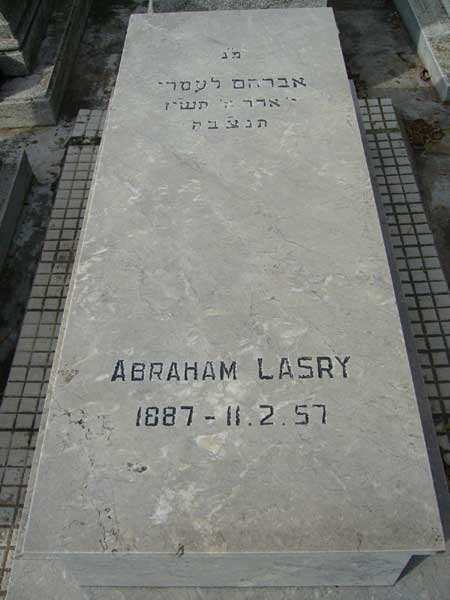 Stèle de LASRY Abraham