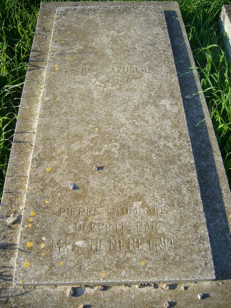 Tombstone of AZOGUI Freha