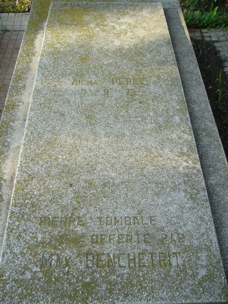 Stèle de PEREZ Aicha