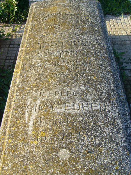 Grafsteen van COHEN Simy