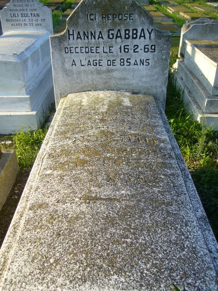Stèle de GABBAY Hanna