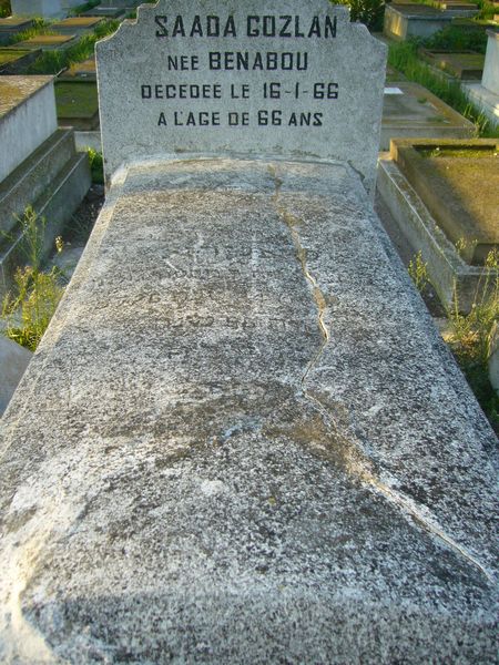 Stèle de GOZLAN Saada