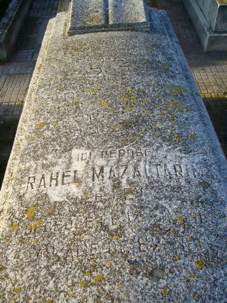 Lápide de MAZALTARIM Rahel