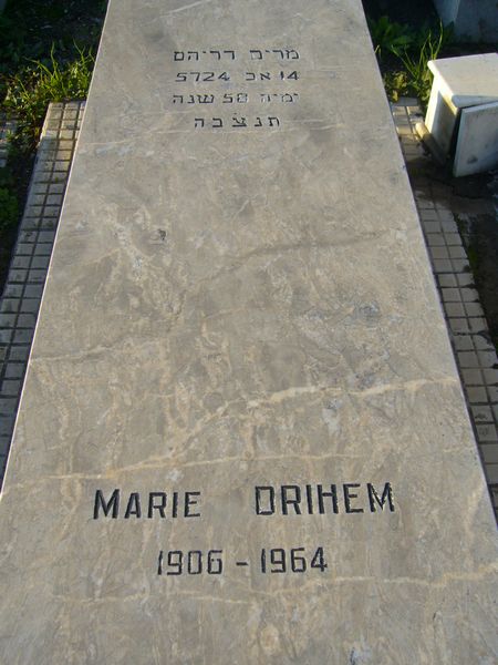 מַצֵּבה פון DRIHEM Marie