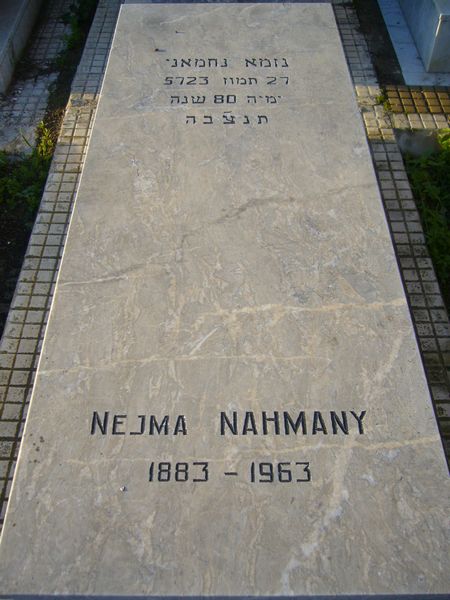 Tombstone of NAHMANY Nejma