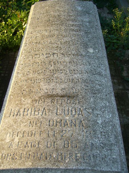 Tombstone of LUGASSY Habiba