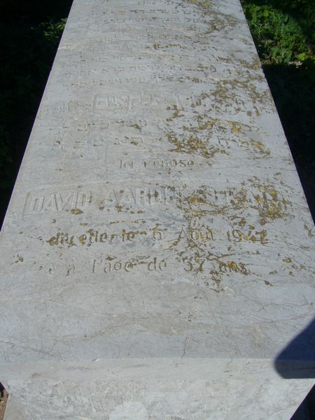 Stèle de ELKAIM David Aaron