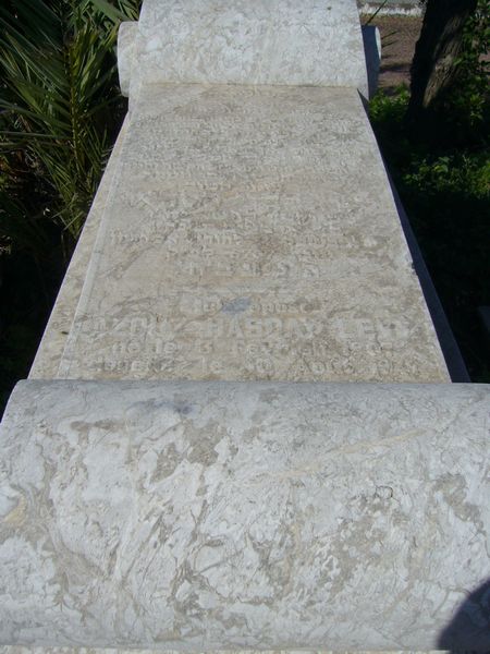 Stèle de LEVY Azouz Hasday