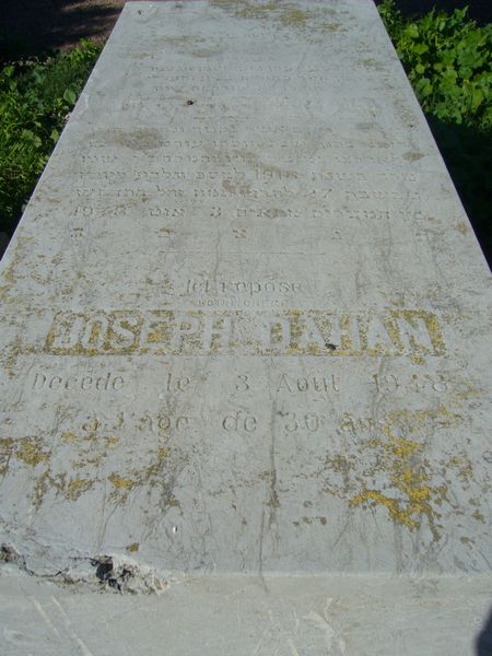 Grabstein von DAHAN Joseph